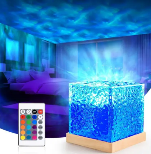 3D Ocean Wave Night Light Projector